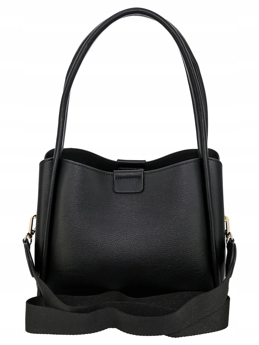 David Jones torebka damska klasyczna kuferek czarny