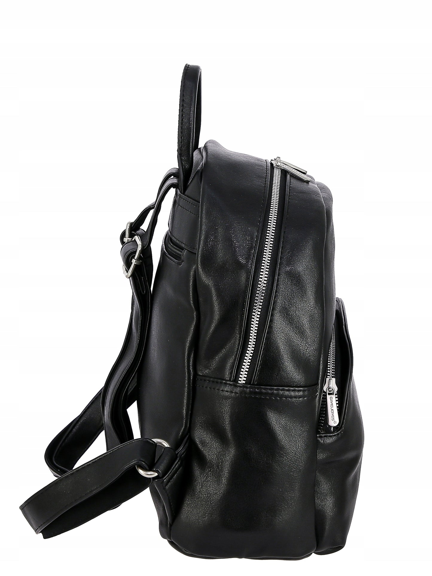 Plecak damski miejski David Jones skóra ekologiczna czarny