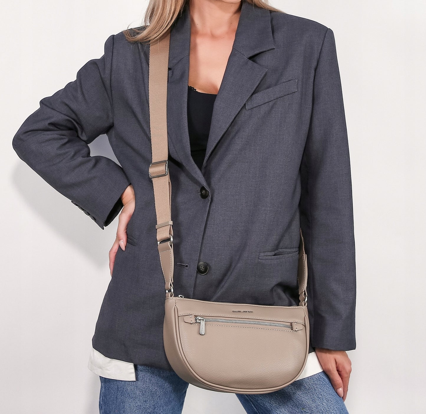 Torebka listonoszka damska David Jones skóra ekologiczna