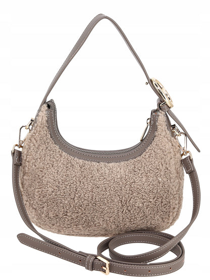 David Jones torebka damska na ramię mała sztuczne futro