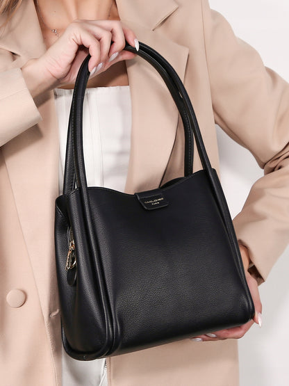 David Jones torebka damska klasyczna kuferek czarny