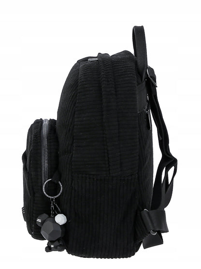 Plecak damski miejski David Jones tekstylny czarny