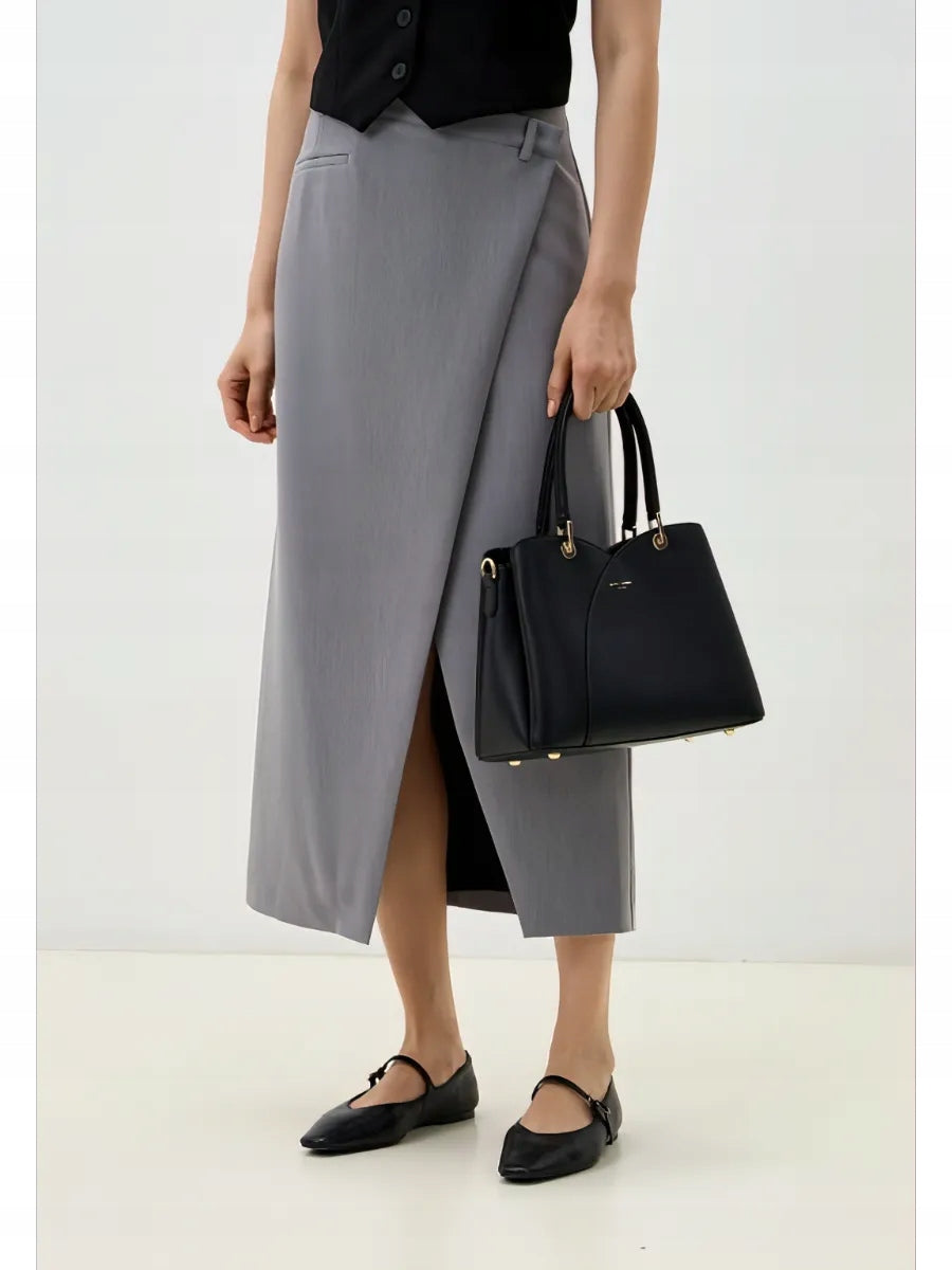 David Jones torebka damska klasyczna kuferek czarny