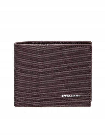 David Jones portfel męski SLIM skóra ekologiczna brązowy